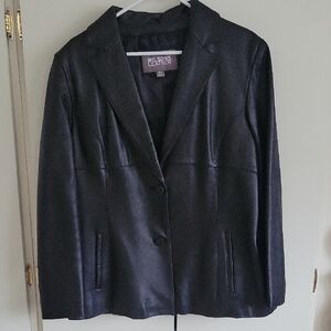Vintage 90's  Wilson’s Leather Women’s Black Blazer Jacket XL